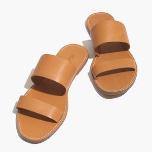 Madewell leather double strap slides